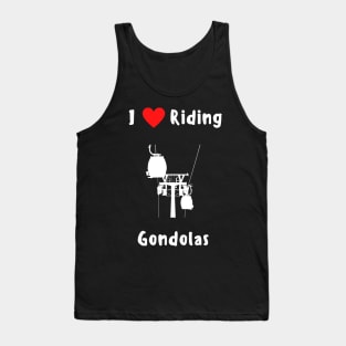 Ski gondola mountain altitude cable car and ski lift lover Tank Top